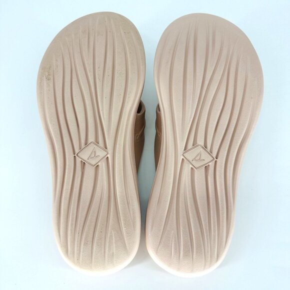 Sperry Beige Winward Waterproof Nautical Thong Slide Slip On Sandal Flip Flop 9 - Picture 6 of 8